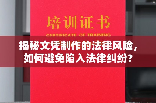上杭揭秘文凭制作的法律风险，如何避免陷入法律纠纷？